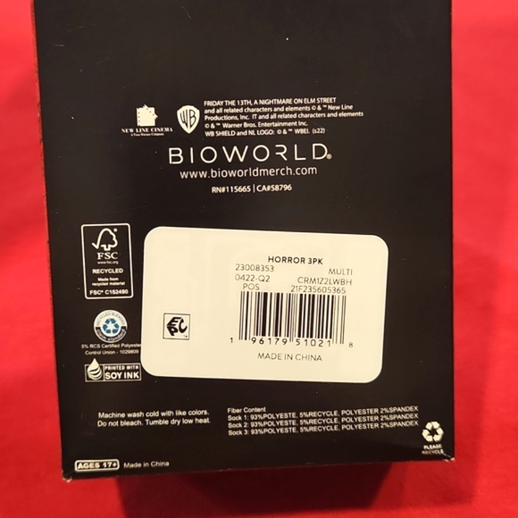 Horror movie socks 3 pack - Picture 7 of 8